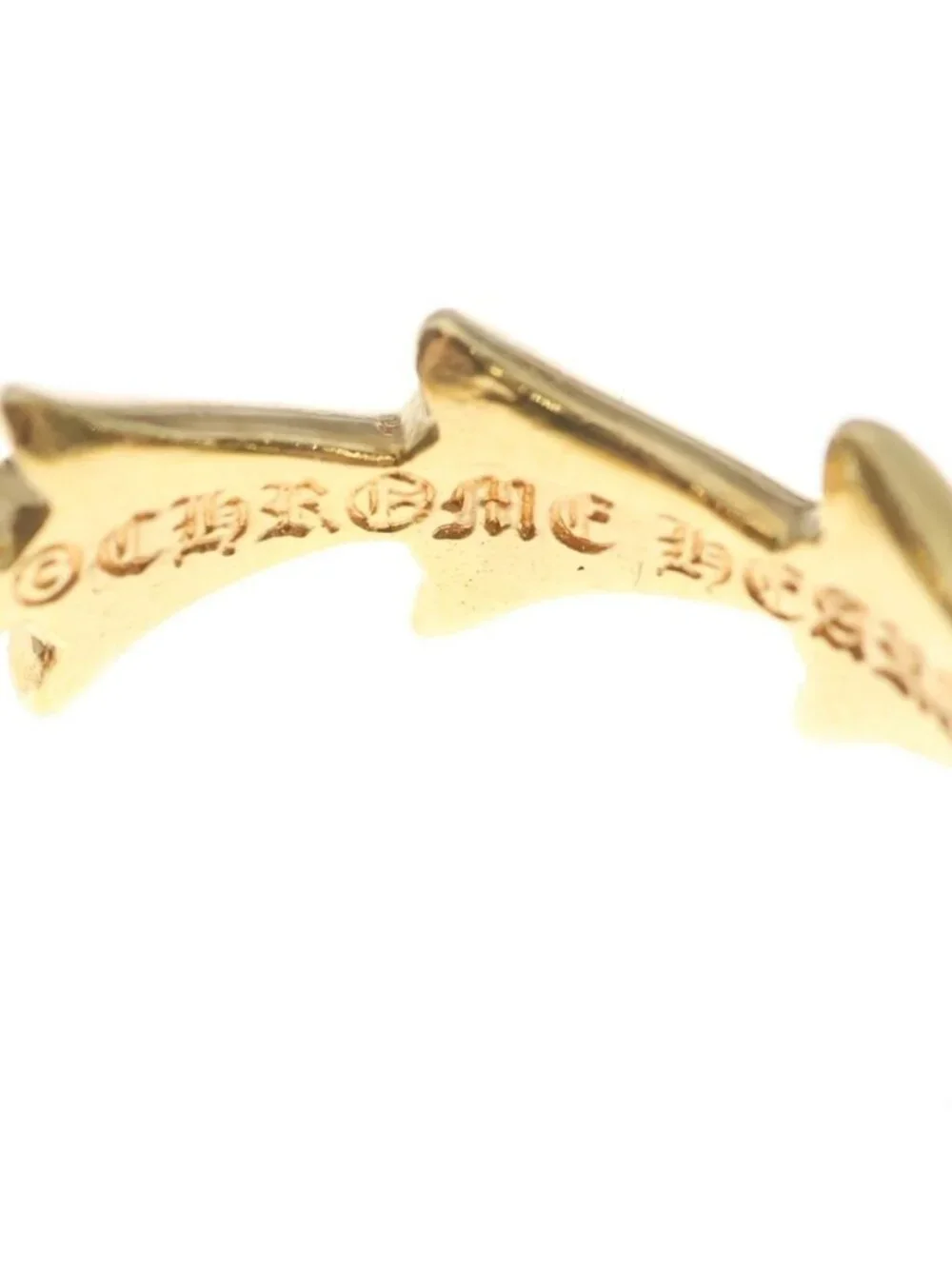 Chrome Hearts 22k Cross Tail Ring Gold